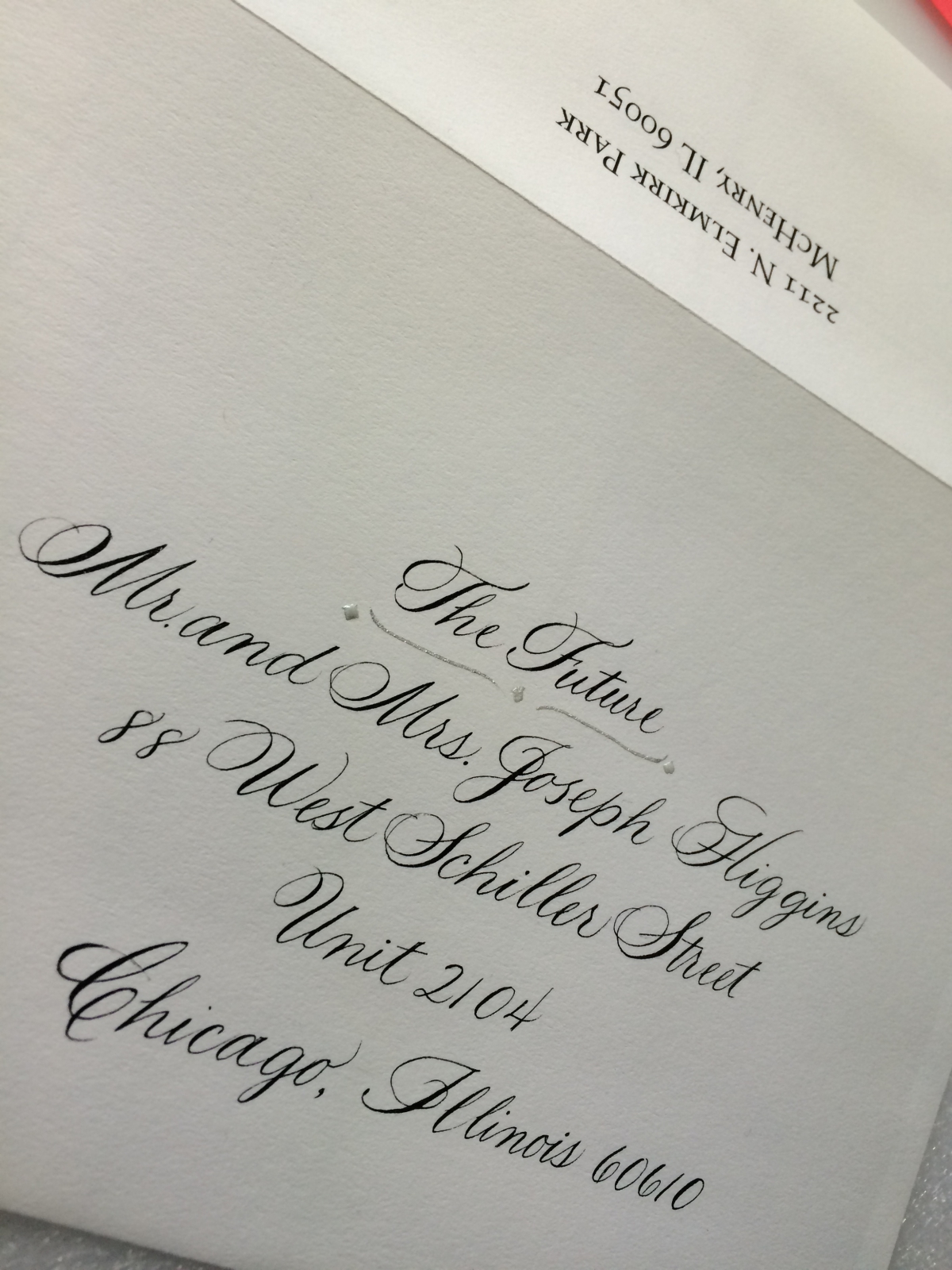 Calligraphy Wedding Envelope